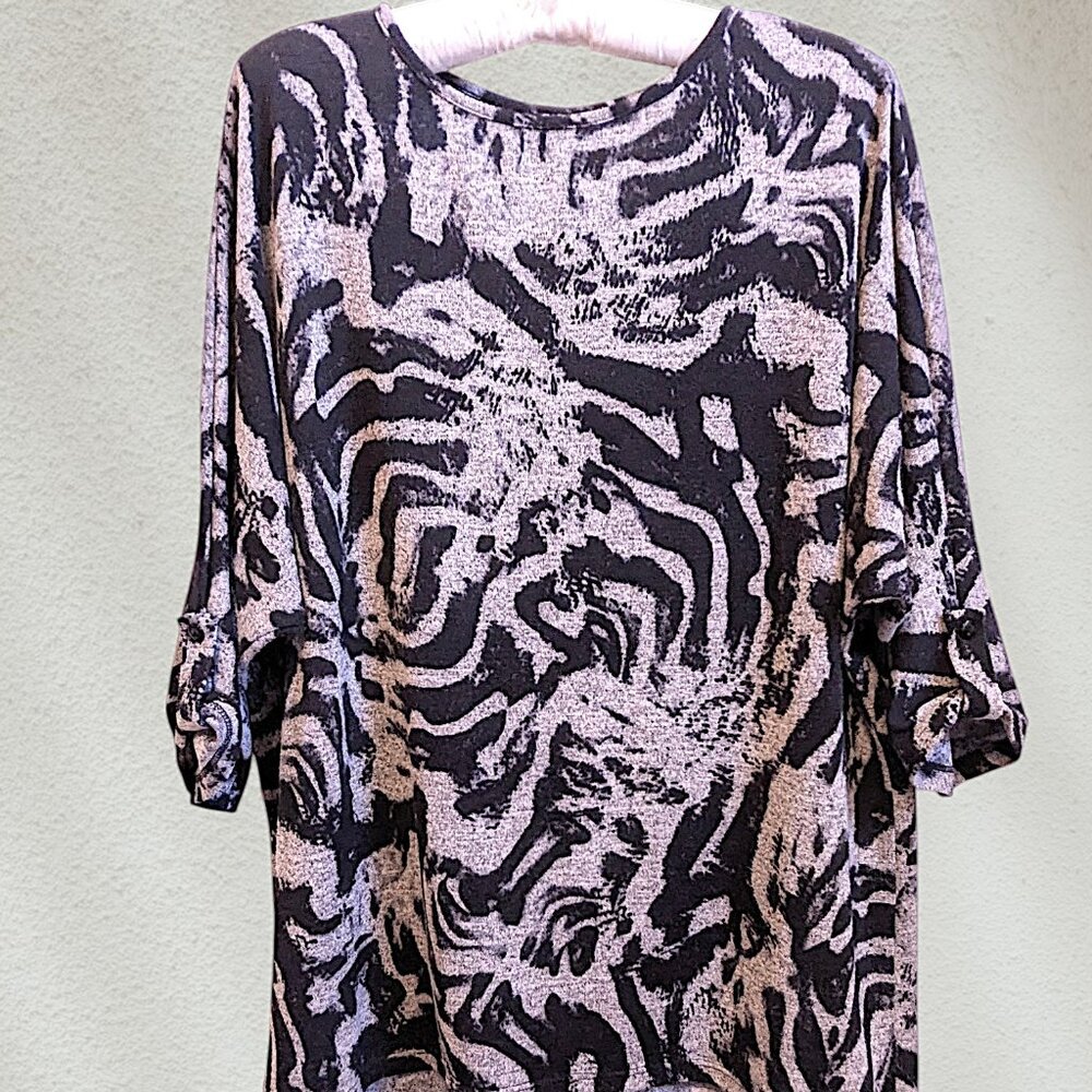 Clara Sun Woo Sweater Dolman Sleeve Bat Wing Sleeve Tunic